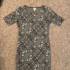 Paisley design midi dress